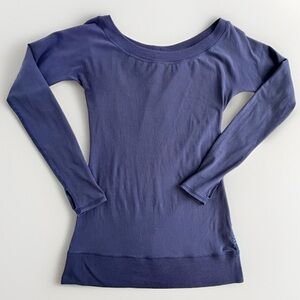 Nancy Rose Performance Top Women’s 2 XS‎ Purple Long Sleeve Shirt Athletic